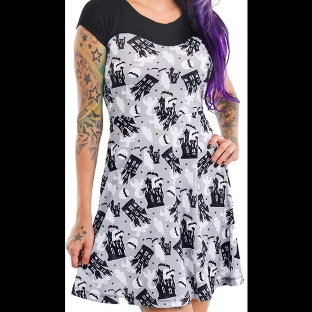 Haunted house spooky babe dress!